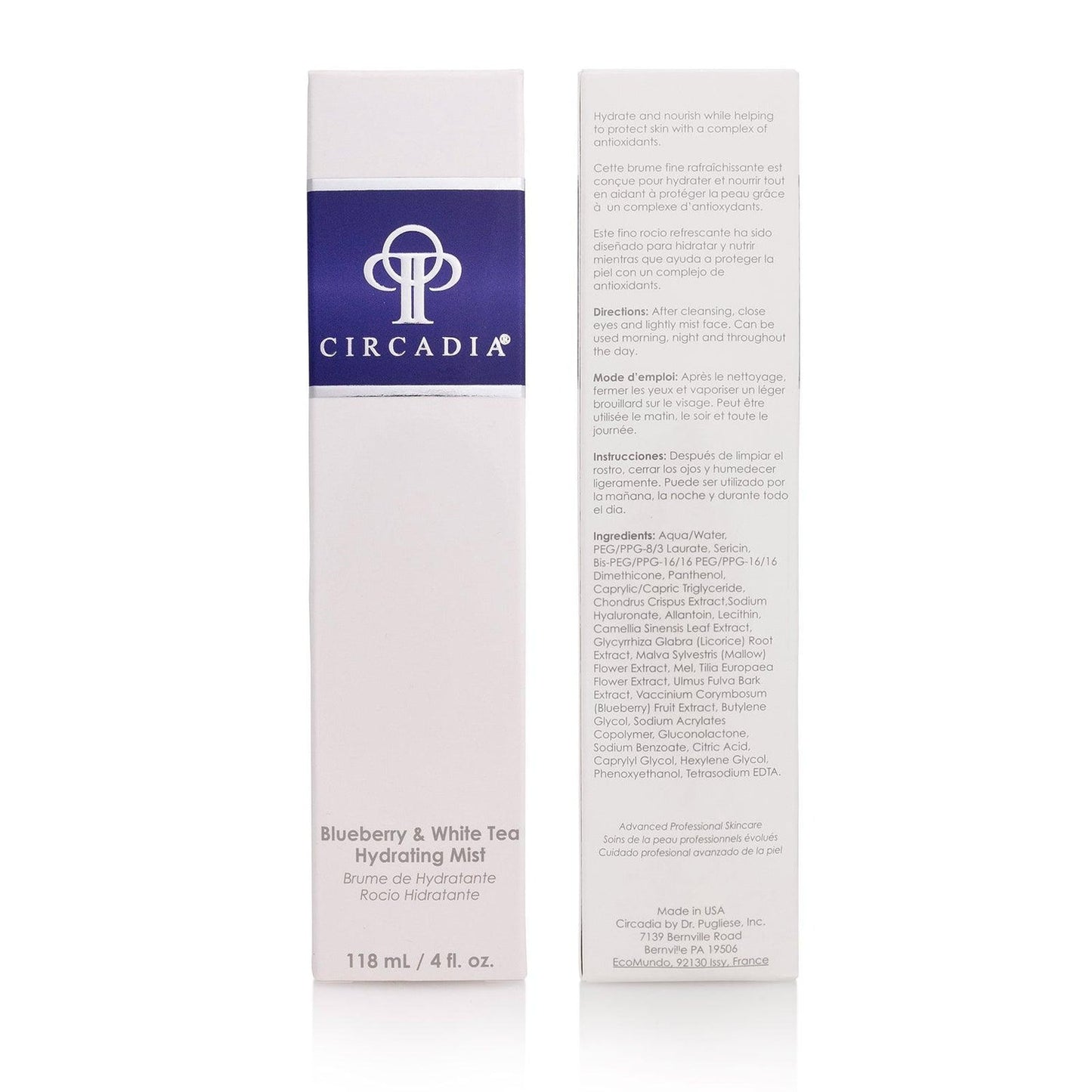 Blueberry & White Tea Hydrating Mist 4 oz